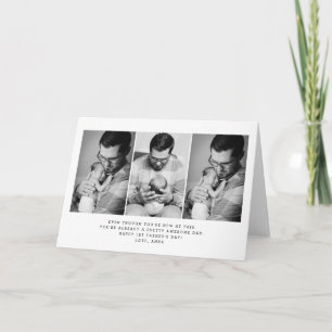 Carte de voeux pliée 1ère Fête des pères