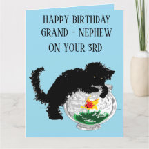 Carte de voeux pliée : 3e anniversaire Grand Nephe
