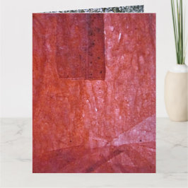 Carte de vœux pliée à texture simple rouge,Ordinai