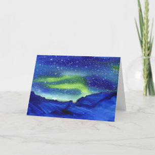 Carte de voeux pliée Art Abstrait moderne