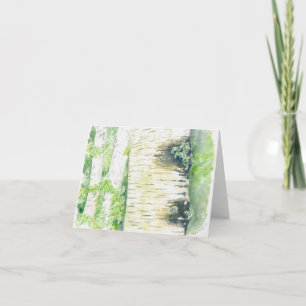 Carte de voeux pliée avec illustration originale