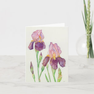 Carte de voeux pliée avec illustration originale