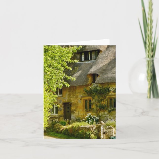 Carte de voeux pliée avec motif Angleterre (Devant)