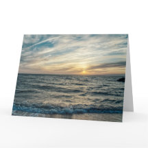 Carte de voeux pliée Chesapeake Bay Sunrise