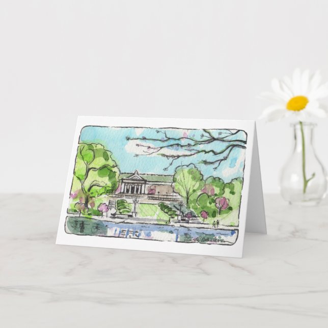Carte de voeux pliée Cleveland Museum of Art (Petite plante)