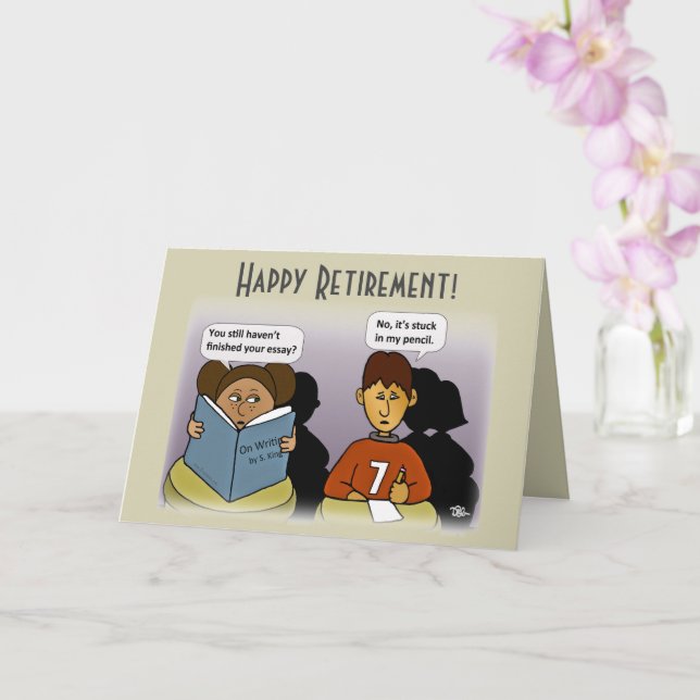 Carte de voeux pliée collée (Orchidée)