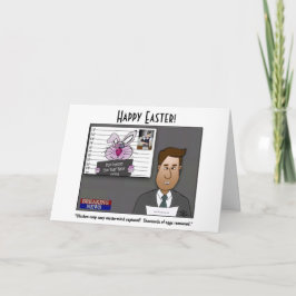 Carte de vœux pliée Coop de poulet Coup