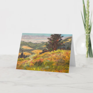 Carte de voeux pliée de la baie Windy Hill
