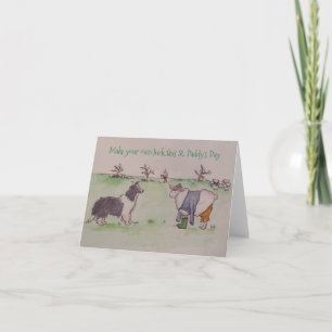 Carte de voeux pliée de la Saint Patrick