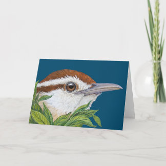 Carte de voeux pliée de Secrets Wren