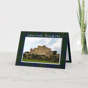 Carte de vœux pliée du château de Culzean du clan 