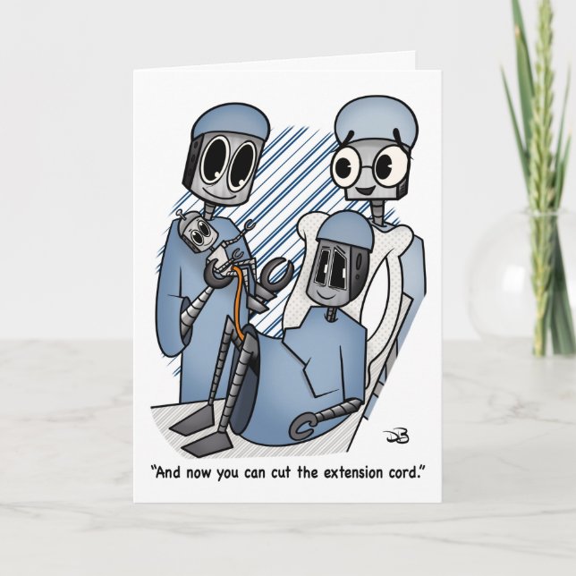 Carte de voeux pliée du cordon d'extension (Devant)