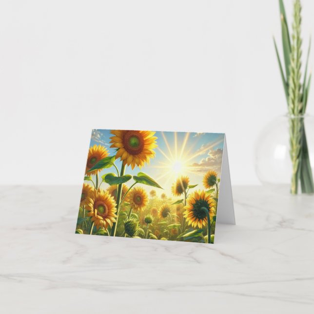 Carte de voeux pliée en or Embrace (Devant)