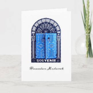 Carte de voeux pliée en Tunisie