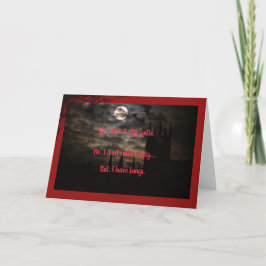 Carte de voeux pliée Halloween Spookfest