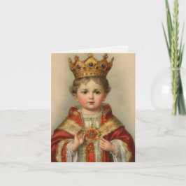 Carte de voeux pliée Jésus enfant