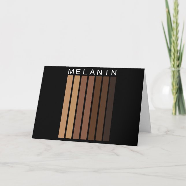 Carte de voeux pliée Melanin Shades (Devant)