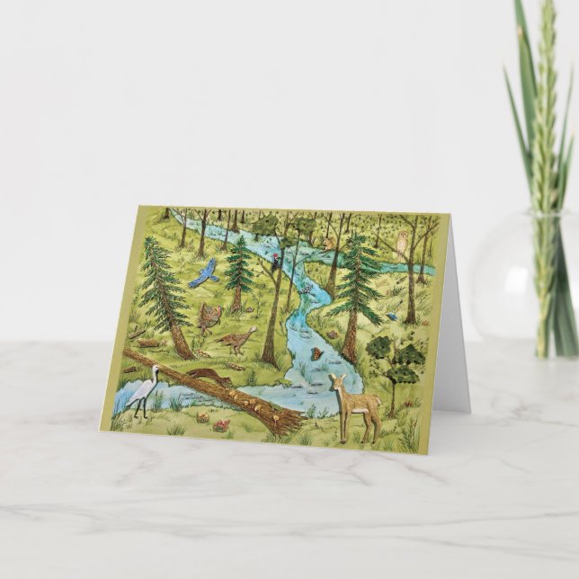 Carte de voeux pliée Nature Preserve (Devant)