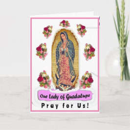 Carte de voeux pliée Notre-Dame de Guadalupe