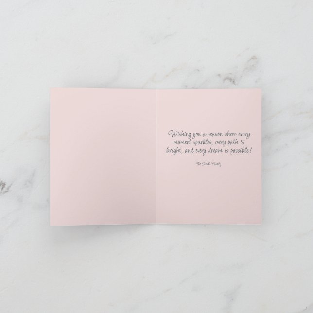 Carte de vœux pliée Pink Vanagon (Intérieur)