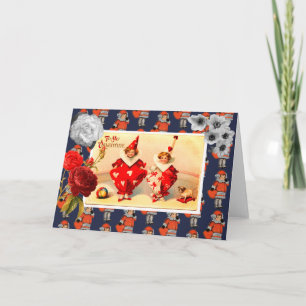 Carte de voeux pliée pour la Saint-Valentin