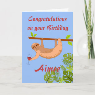 Carte de vœux pliée pour l'anniversaire de la pare