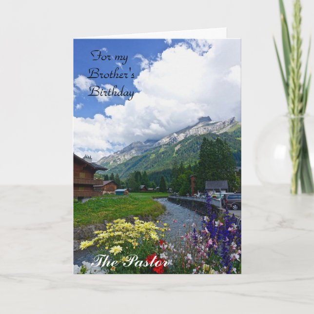 Carte de voeux pliée pour l'anniversaire du Pasteu (Devant)