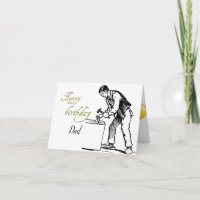 Carte de vœux pliée pour l'anniversaire d'un charp