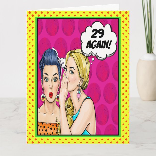 Carte de voeux pliée pour l'anniversaire - Voir to (Devant)