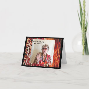 Carte de voeux pliée pour les changements d'humeur