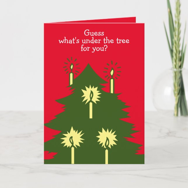 Carte de vœux pliée pour Noël et échecs (Devant)