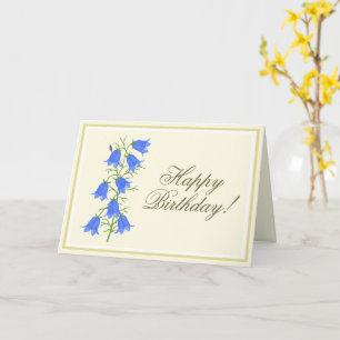 Carte de vœux pliée pour un anniversaire avec de j