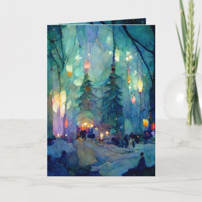 Carte de vœux pliée standard 5" x 7" (Devant)