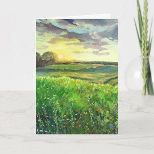 Carte de voeux pliée standard de 5 po x 7 po BLANC