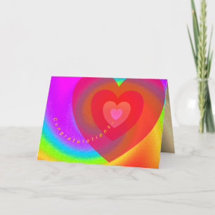 Carte de voeux pliée sweet sixteen