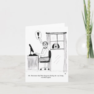 Carte de voeux pliée (vide à l'intérieur)