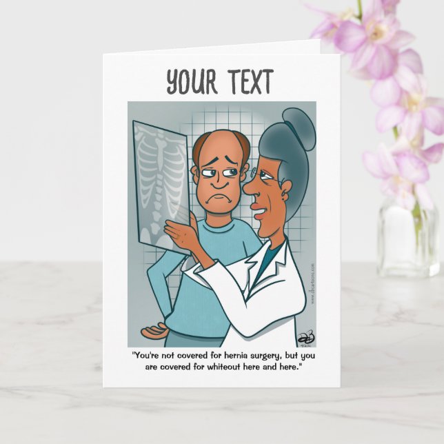 Carte de voeux pliée X-Rays (Orchidée)