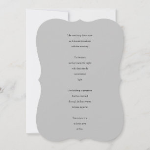 Carte de voeux Poem Classy pour quelqu'un que vous