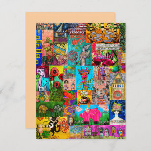 Carte de voeux Pop Art mixte