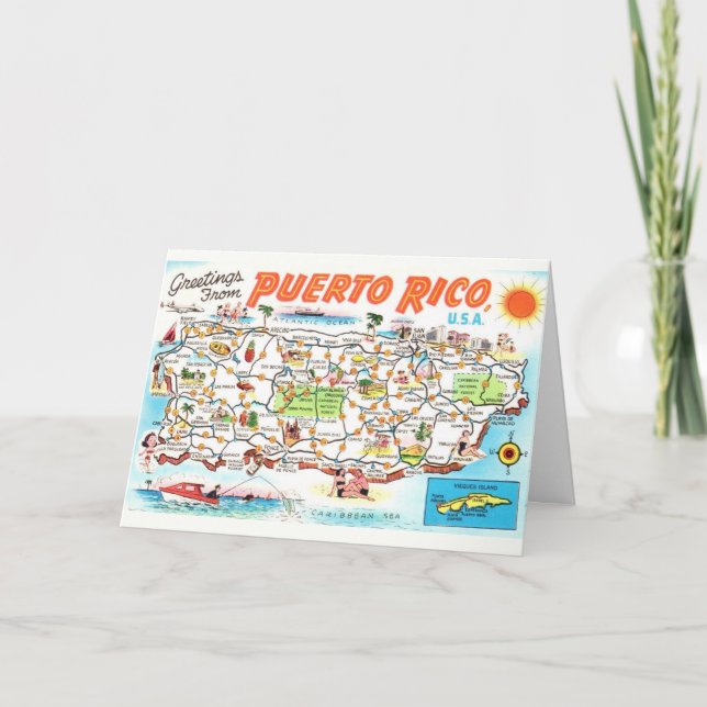 Carte de voeux Porto Rico (Devant)