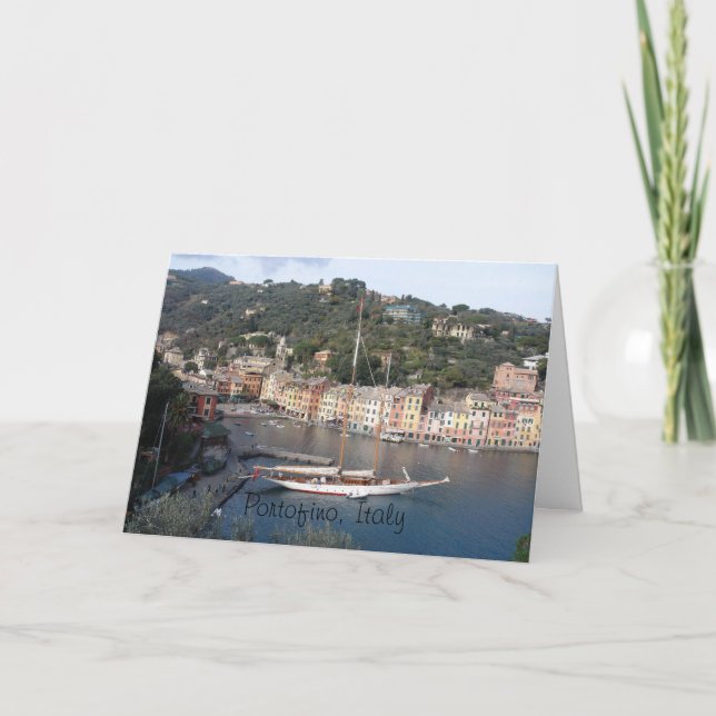Carte de voeux - Portofino, Italie (Devant)