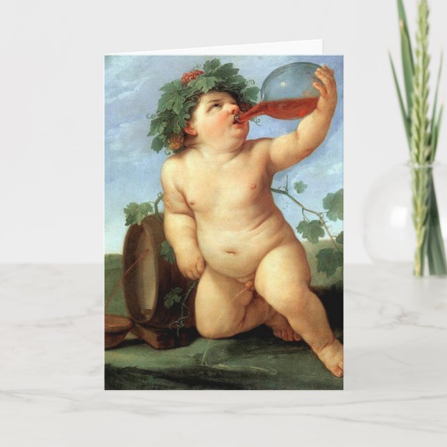 Carte de voeux potable de Bacchus (Devant)