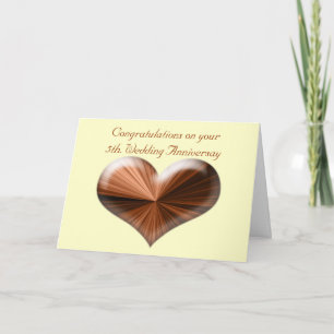 Carte de vœux pour 5ème anniversaire de mariage av