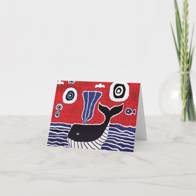 Carte de voeux pour baleines (Devant)