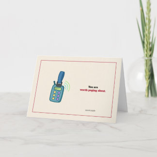 Carte de vœux pour bippeur