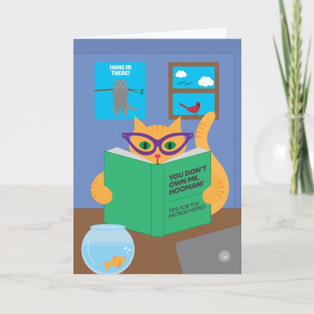 Carte de voeux pour chats de quarantaine (Devant)