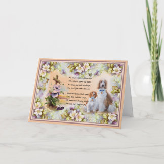 Carte de vœux pour chien Tout est lumineux et beau
