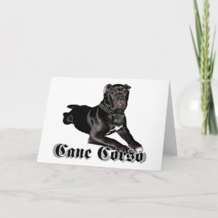 Carte de voeux pour chiot Cane Corso