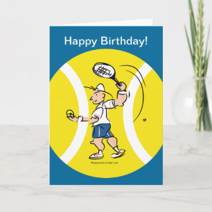 Carte de voeux pour des joueurs de tennis