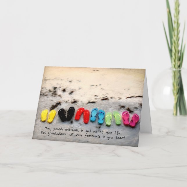 Carte de voeux pour des petits-enfants ou des (Devant)